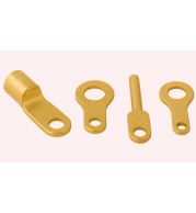Heavy-Duty Cable Lugs and Links for Electrical Power Connections, High Conductivity Copper and Brass Lugs for Cables, Secure Crimp and Bolt Type Terminals for Industrial Wiring